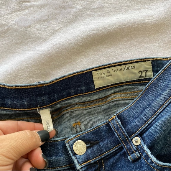 rag & bone for Intermix Ripped Skinny Jeans - Picture 3 of 6